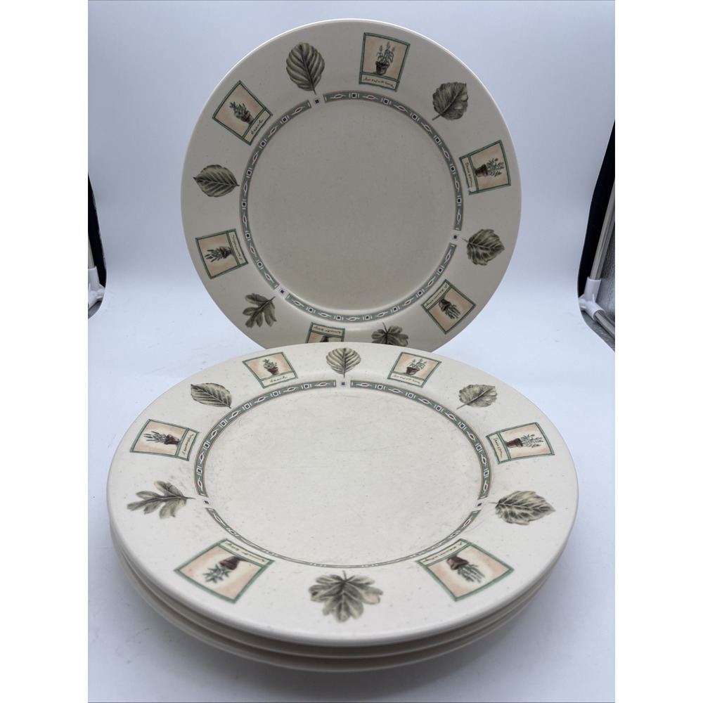 4 Pfaltzgraff Naturewood Dinner Plates 11 1/4 Inch